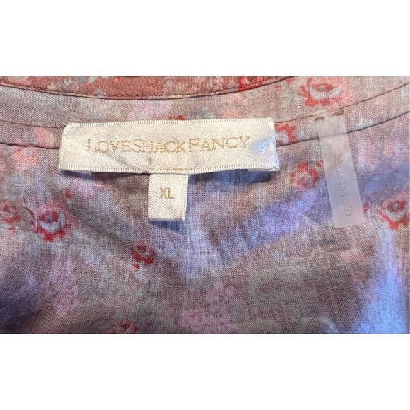 Loveshackfancy Roth mini warm taupe sienna floral ruffle  XL - Picture 7 of 8